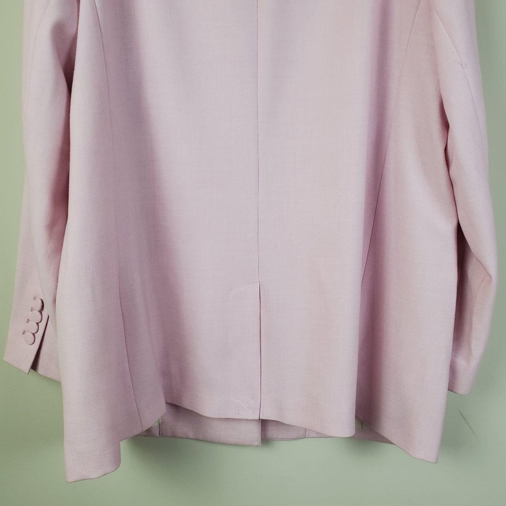 Express Pink Double Breasted Boyfriend Blazer Size - Picture 8 of 9